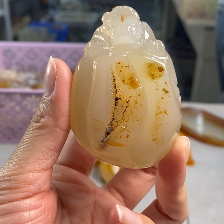 玛瑙/玉髓吊坠(不含链)未镶嵌