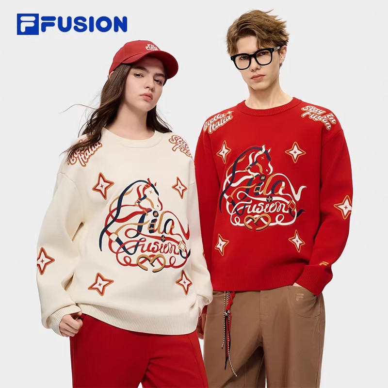 斐乐潮牌马上起飞 | Dimitri艺术家联名情侣毛衣T11U612402