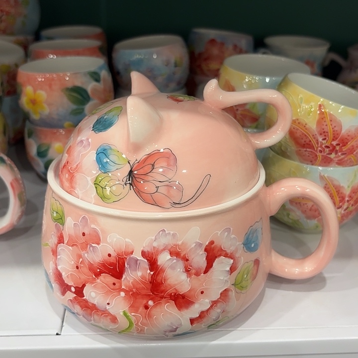 杯景德镇釉下五彩手绘