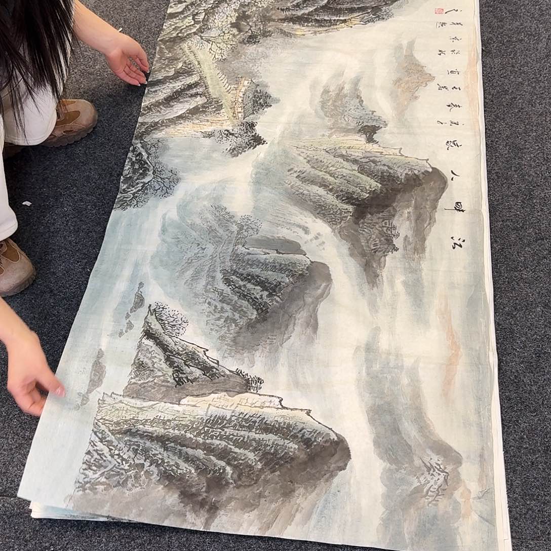 纯手绘国画作品好看四尺