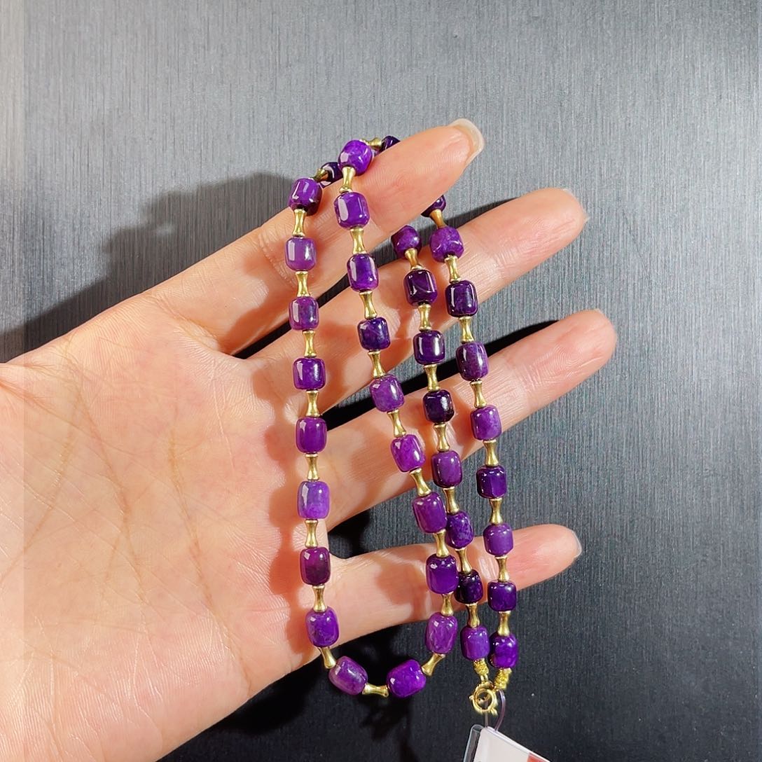 苏纪石（舒俱来）南非舒俱来老矿料项链k金未镶嵌