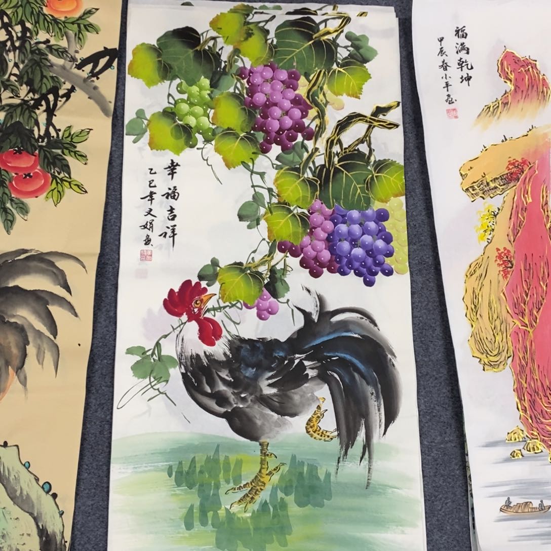 国画尺寸100✖️50三尺手绘画画