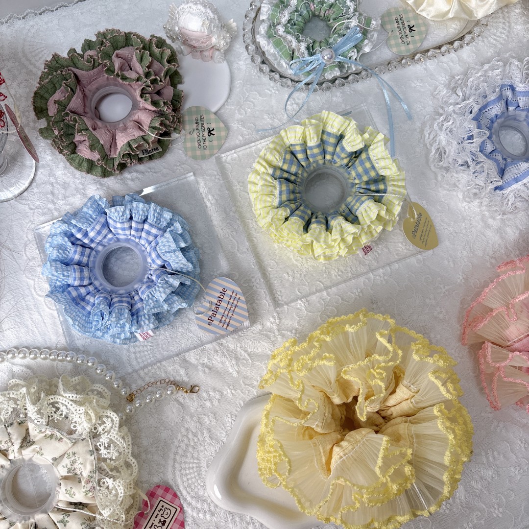 【直播间选款】手作发圈少女韩系发饰