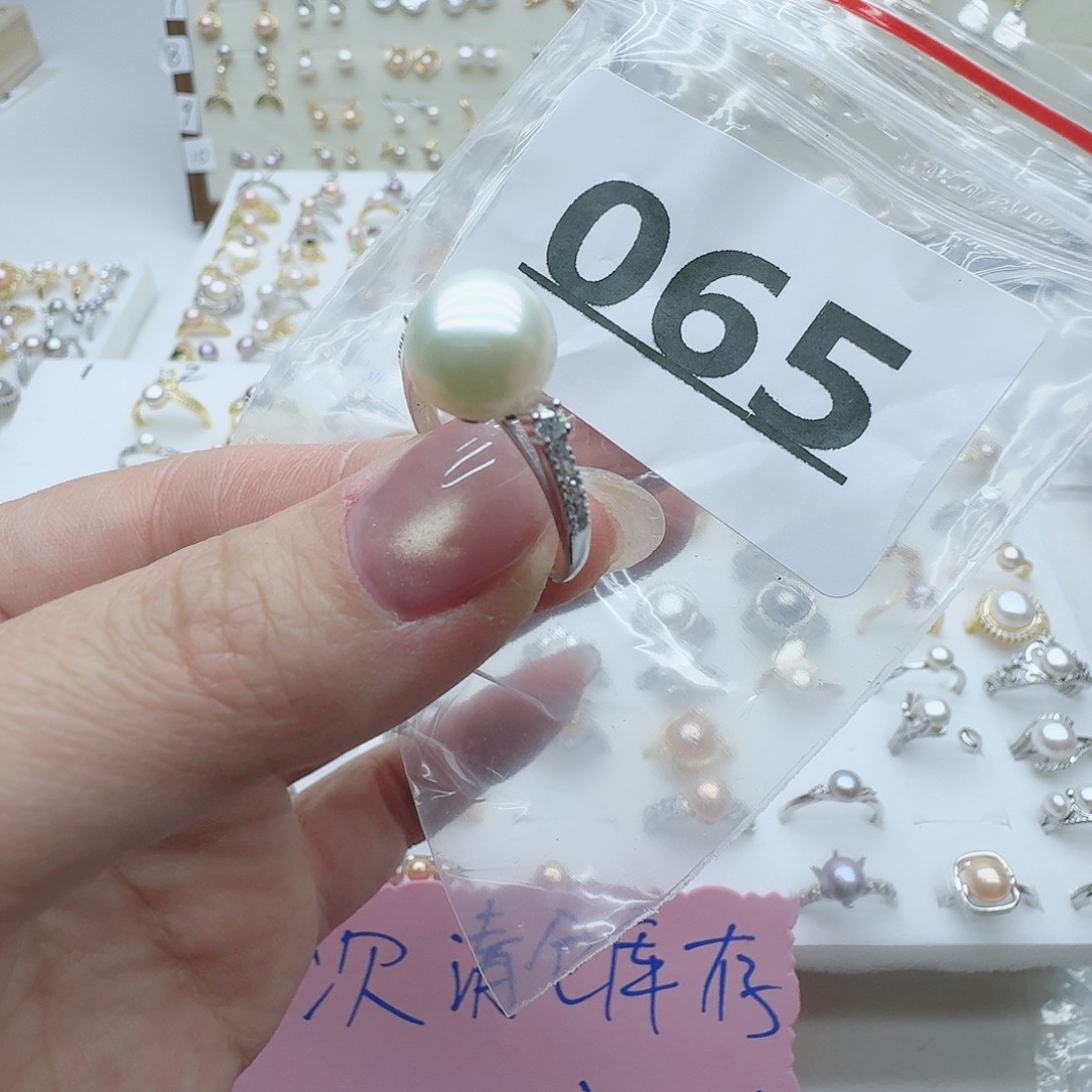 淡水珍珠珠宝奇石银S925镶嵌065