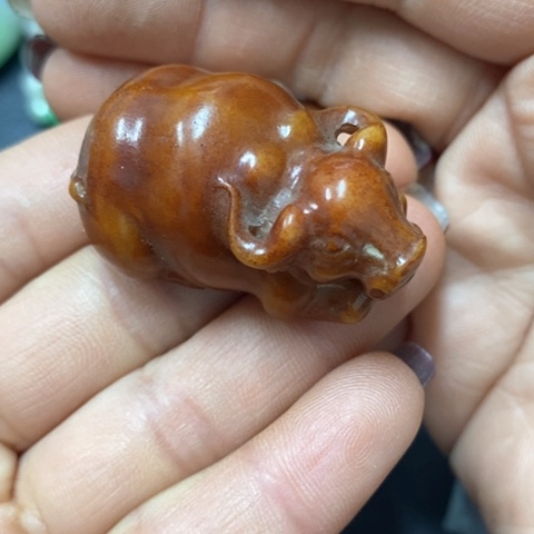 和田玉（糖玉）挂件未镶嵌