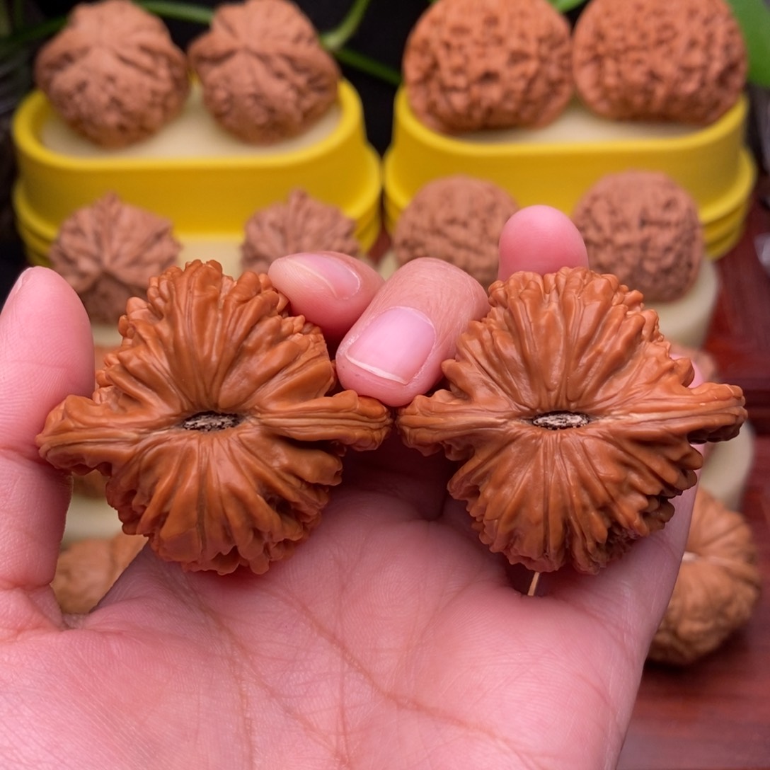 把件文玩核桃45“毕业”四座楼