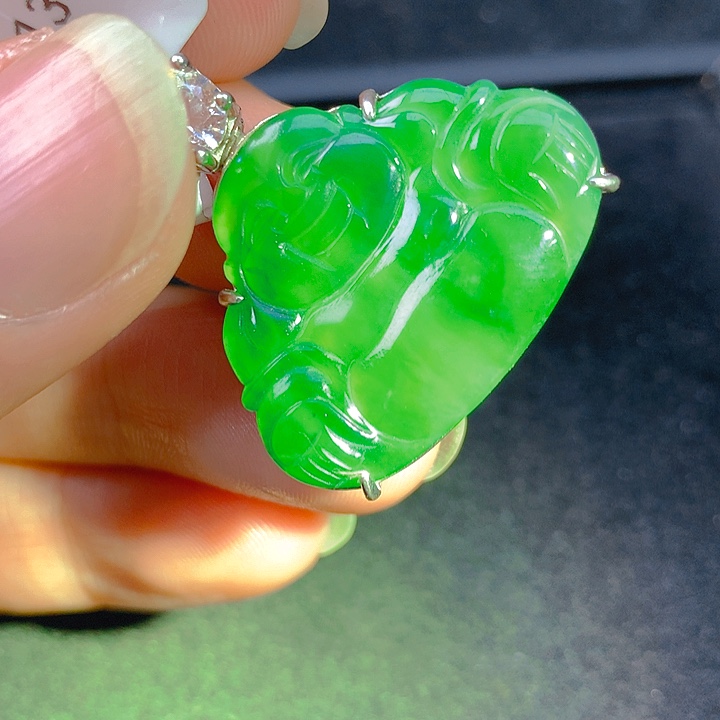 翡翠银S925镶嵌颈饰