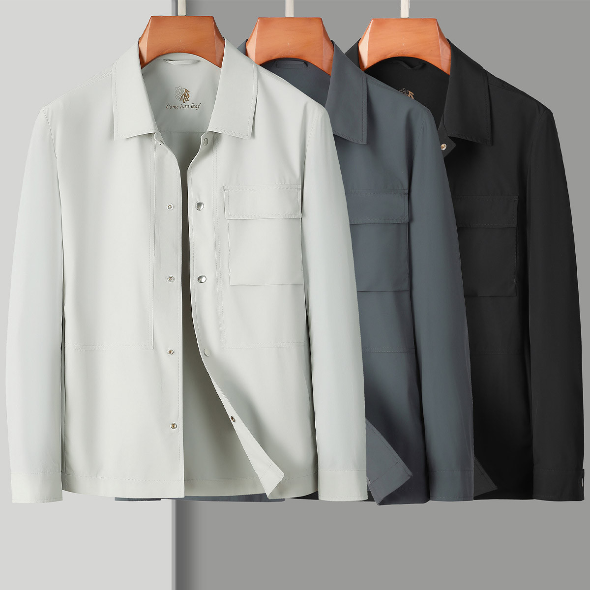 【垂感丝滑】防风夹克男时尚工装夹克外套男百搭男士外套男式夹克