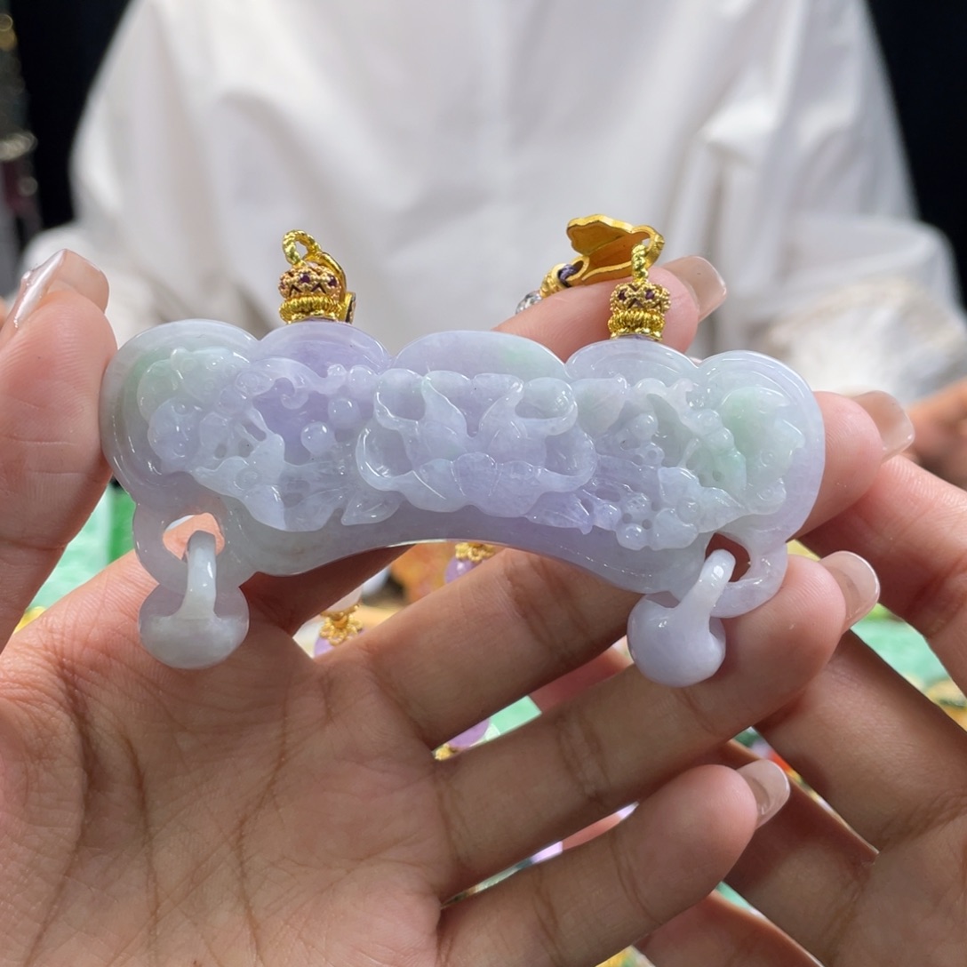 翡翠颈饰未镶嵌代编织