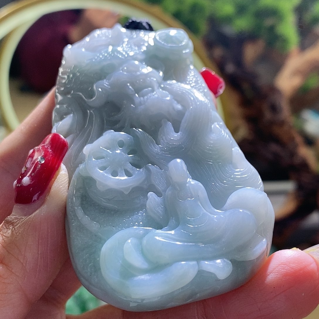 【闪购商品】翡翠颈饰未镶嵌观音