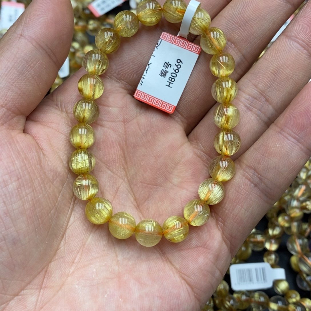 发晶手串未镶嵌H80669发晶