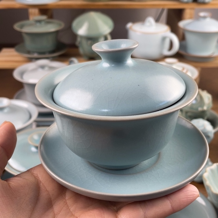 J原矿原产地福利微瑕仿古盖碗