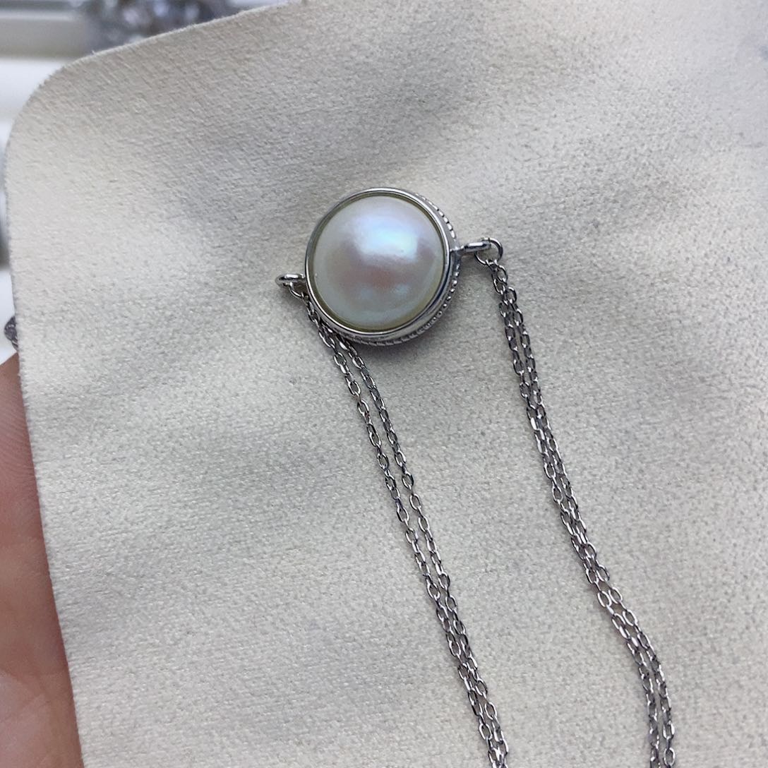 【闪购商品】拼合珍珠（马贝珠）手链银S925镶嵌