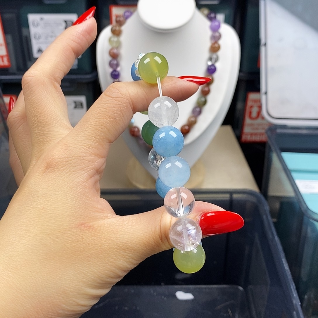 水晶手链银S925镶嵌