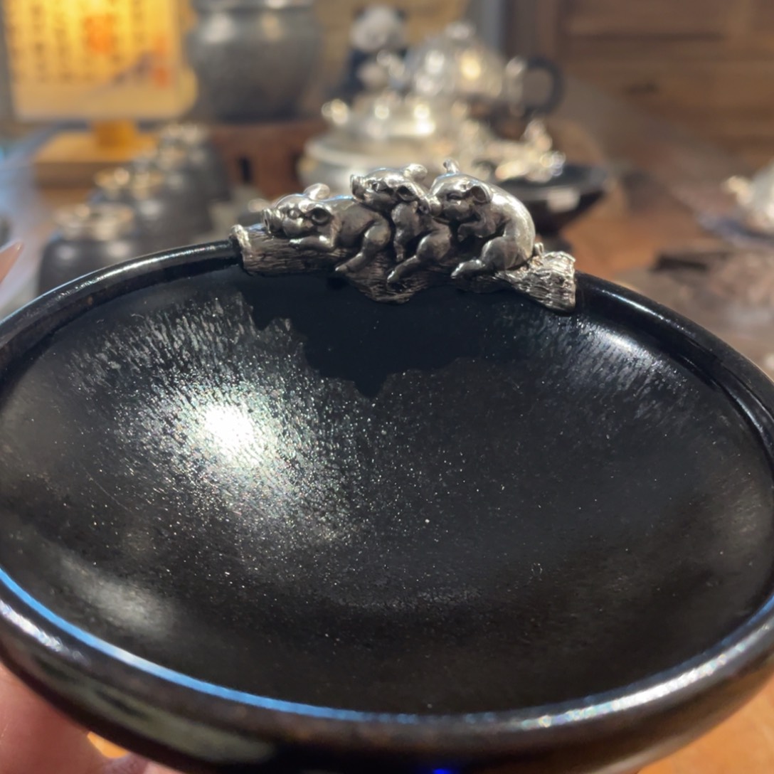 顺丰快递包邮茶空间 猪杯