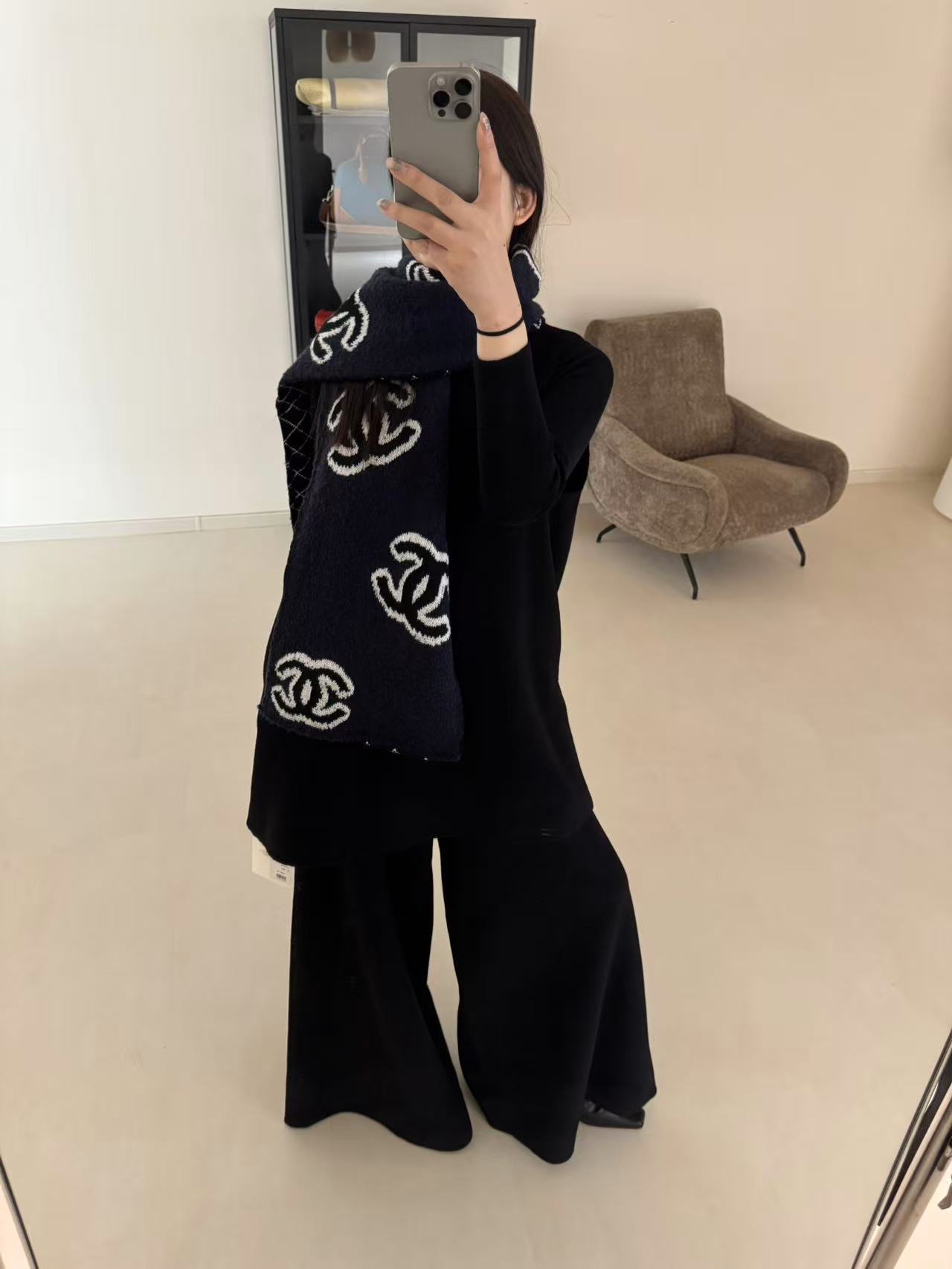 Elite｜黑色双面咩咩裤子｜No退换