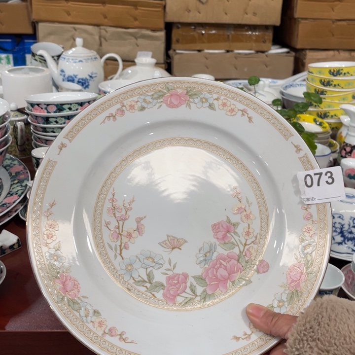 醴陵釉下彩贴花高温瓷器26cm