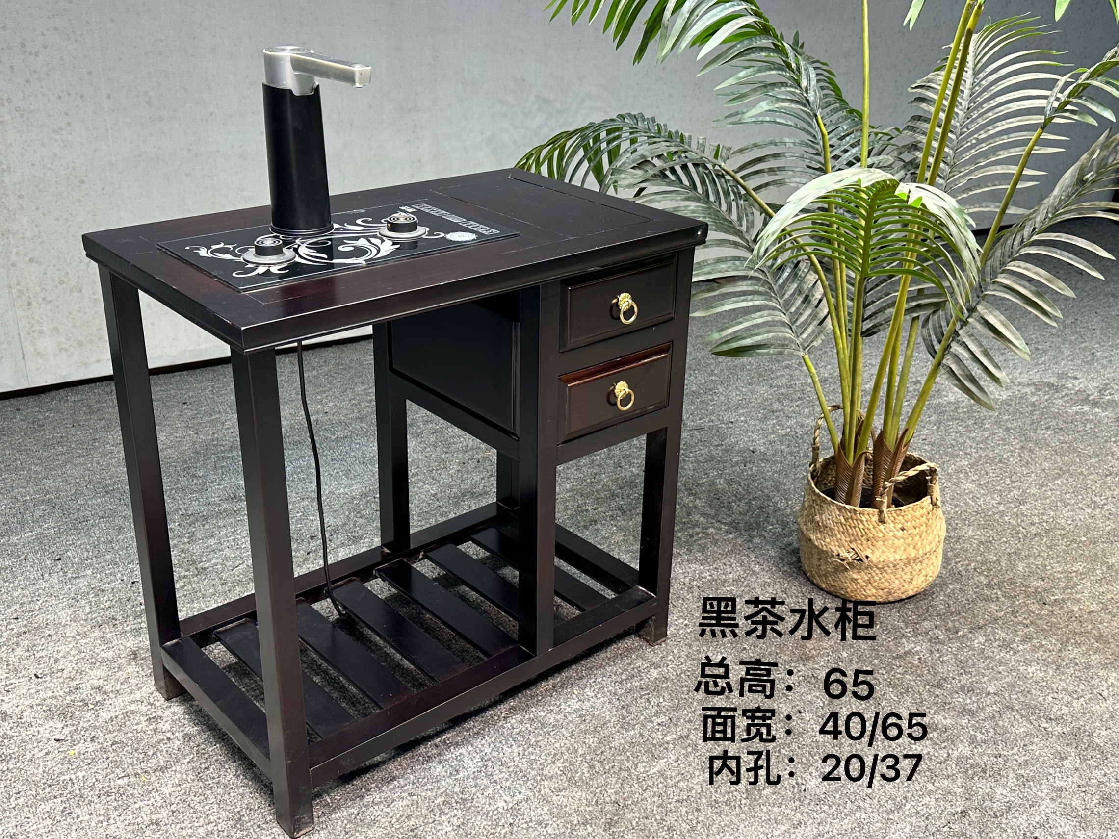 刚果黑檀材质茶水柜