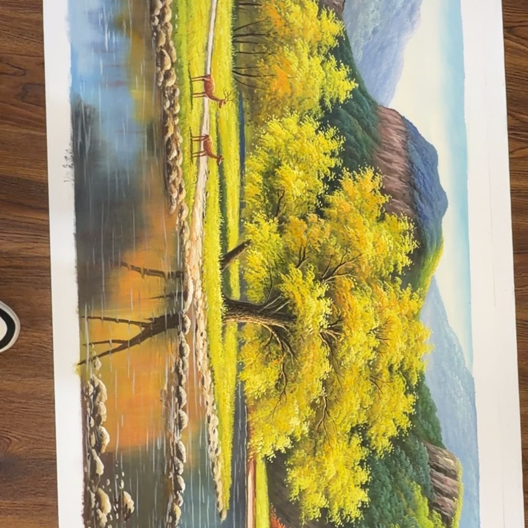 油画在哪呢我想问你个