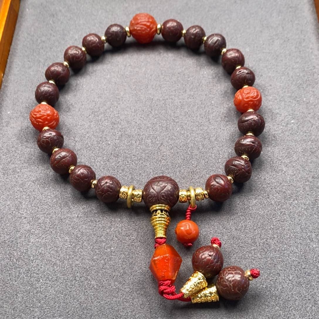 菩提把件未镶嵌凤眼