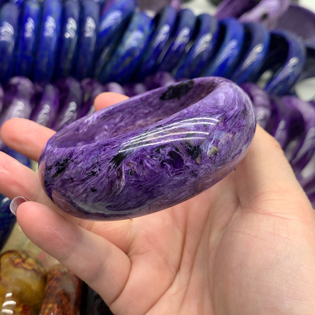查罗石（紫龙晶）手镯未镶嵌可****8