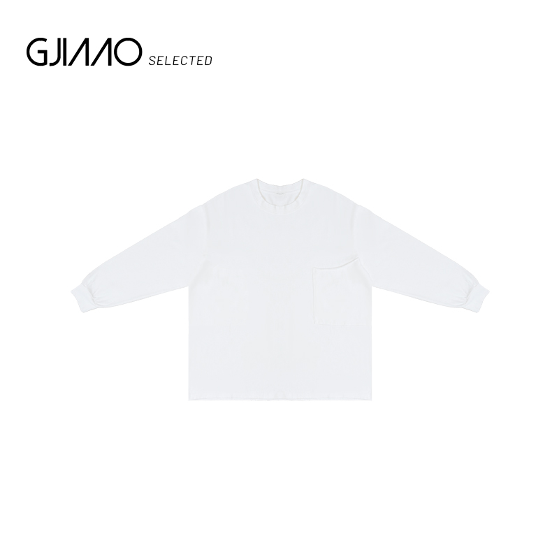 7036-2 大口袋纯色长袖T恤