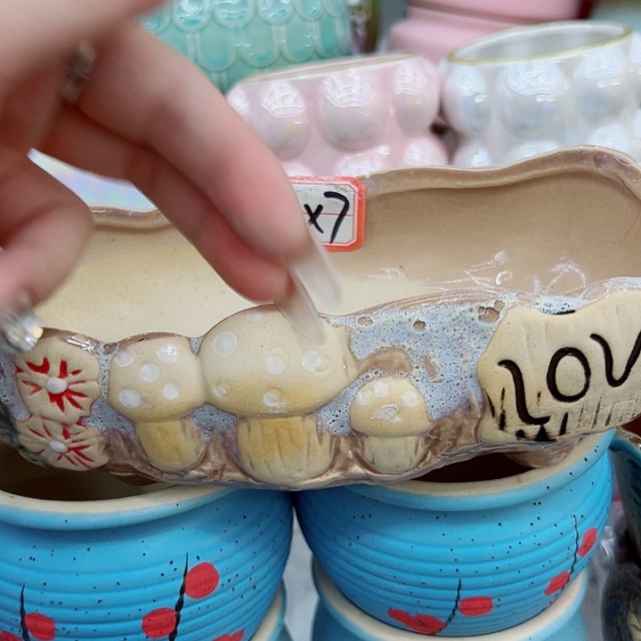 有孔，满10元发货多肉陶瓷花盆