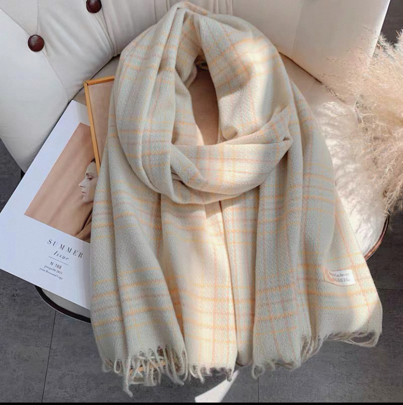 【影姐宠粉】品牌正品风格子冬款保暖围巾百搭11812