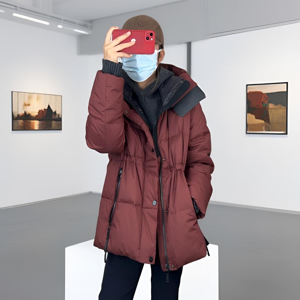 次仁卓嘎服装柜台༽新款高品质时尚百搭宽松中长款加厚外套➖024