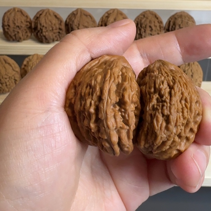 文玩核桃吊坠35-36半壁 橘红