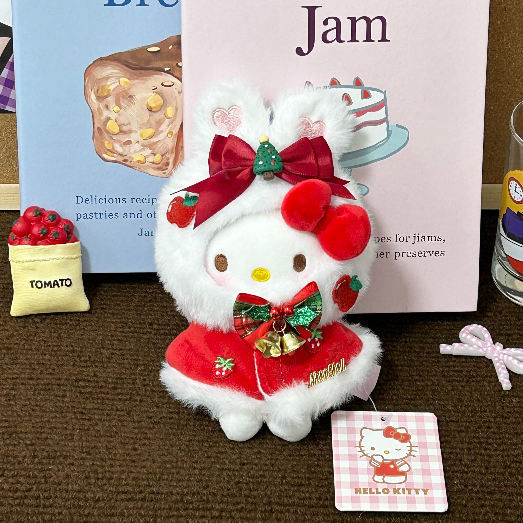 正版【圣诞雪兔】HelloKitty可爱少女包包挂件车载摆件圣诞礼物