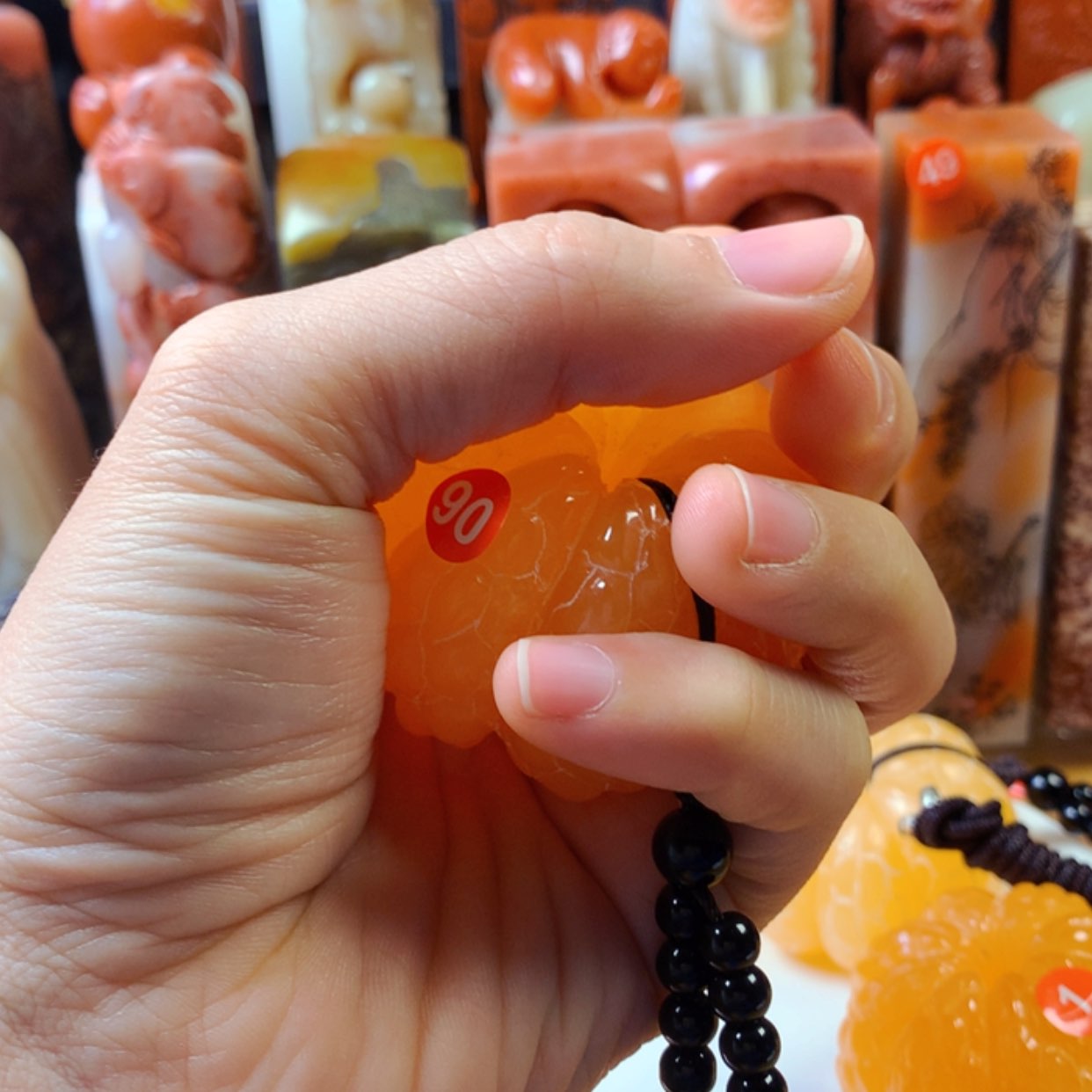 【闪购商品】寿山石为****空寿山石纯手工雕刻