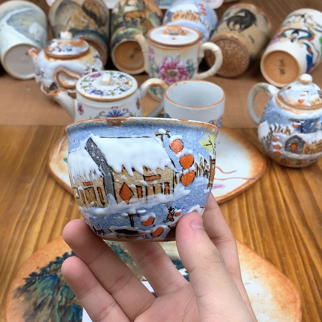 如***雪杯景德镇陶瓷手作