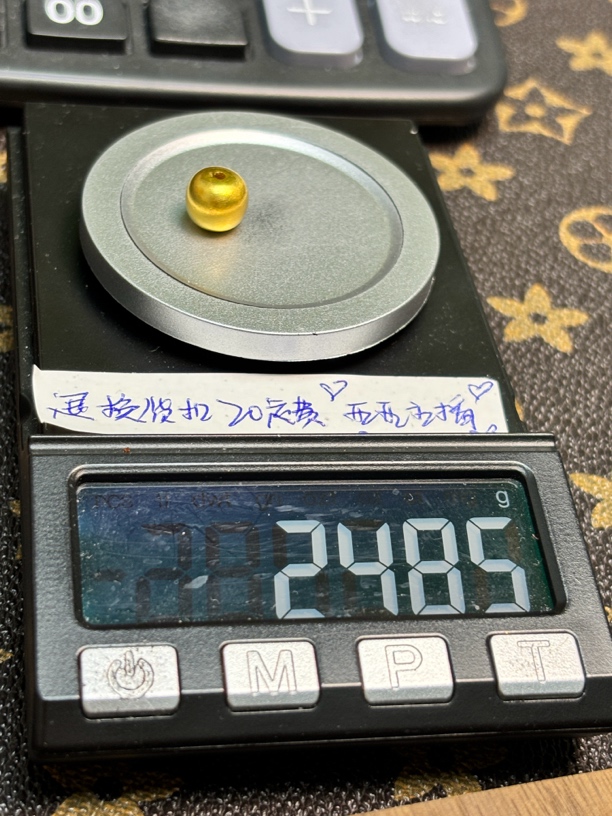 足金999卡9光珠黄金配饰