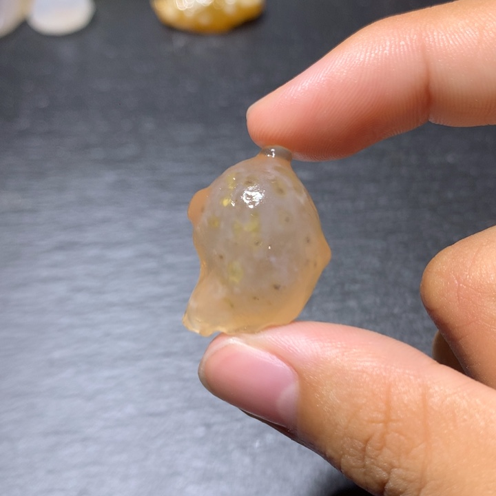 陶瓷冰皮绿内花风铃