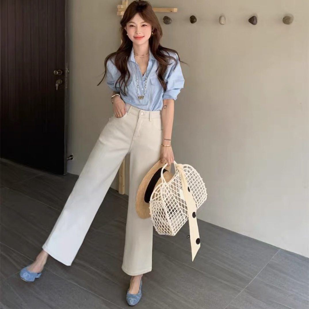 【剪标特价 63856 初秋九分裤】小个子必冲款 显瘦百搭四面弹直筒裤