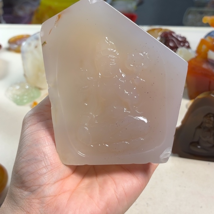 鸢***天玛瑙/玉髓未镶嵌吊坠(不含链)