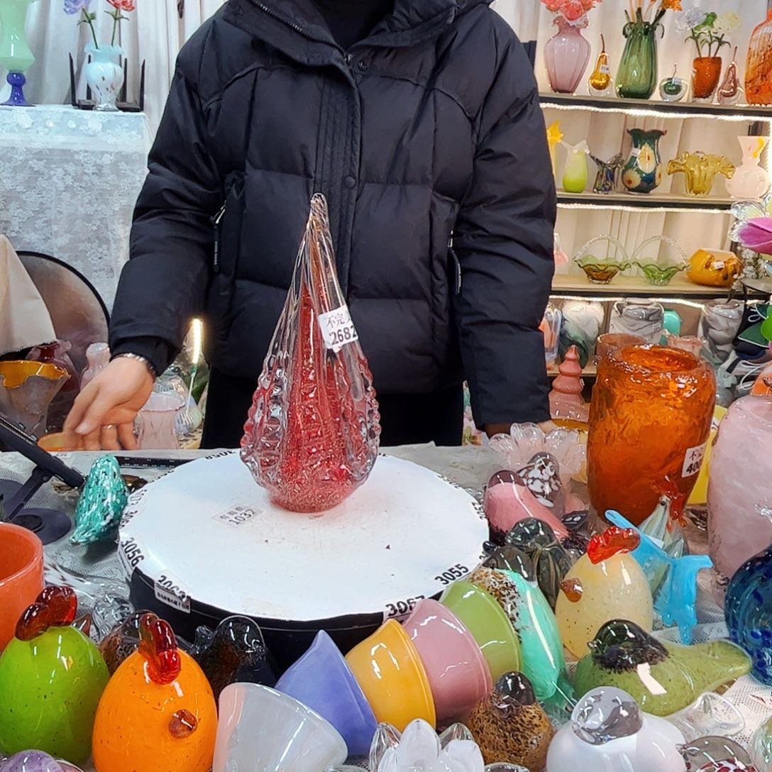 圣诞树家悦美居琉璃摆件