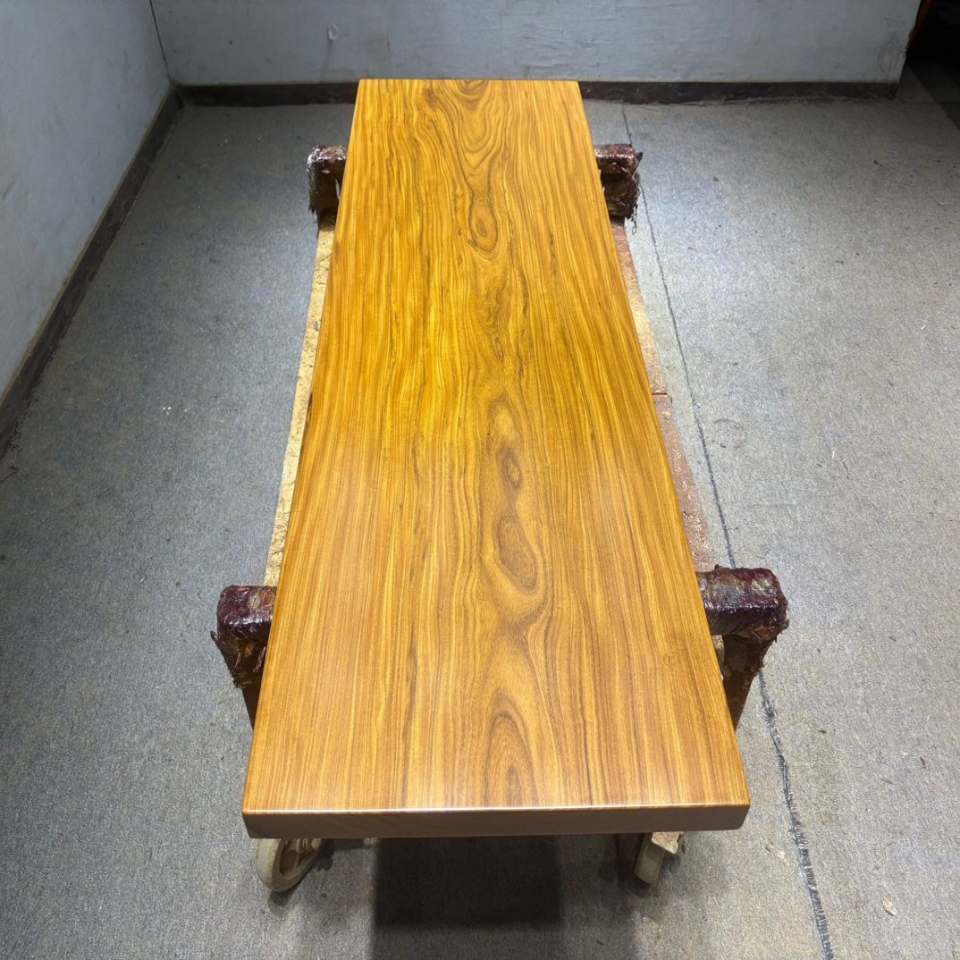 【170*58*5】非洲柚木实木大板桌原木整切餐桌茶桌办公桌