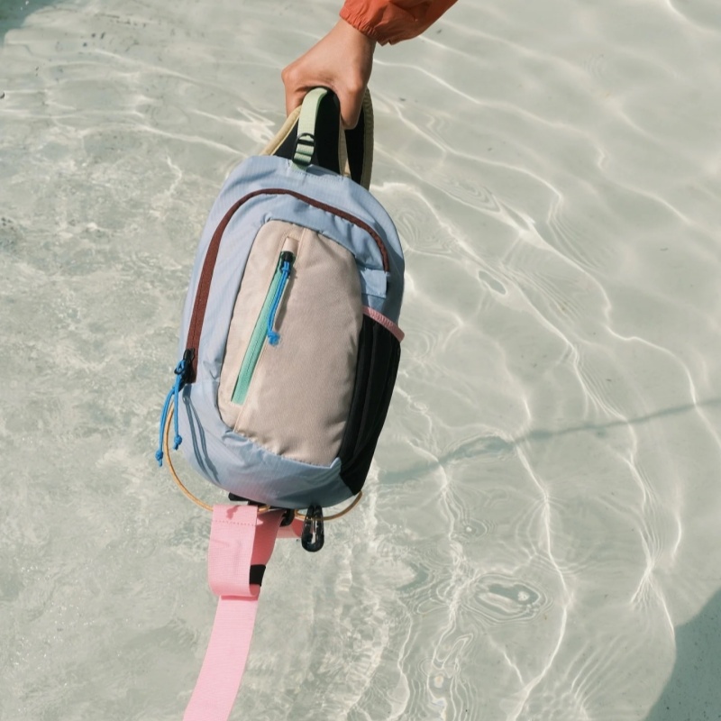 【越野鞍袋】徒步运动男女山系百搭三合一腰包时尚撞色休闲包C1981