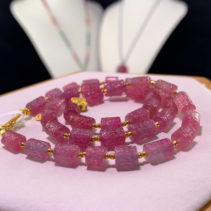 双色碧玺手链未镶嵌