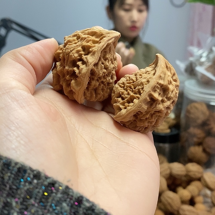 文玩核桃把件40蛇头