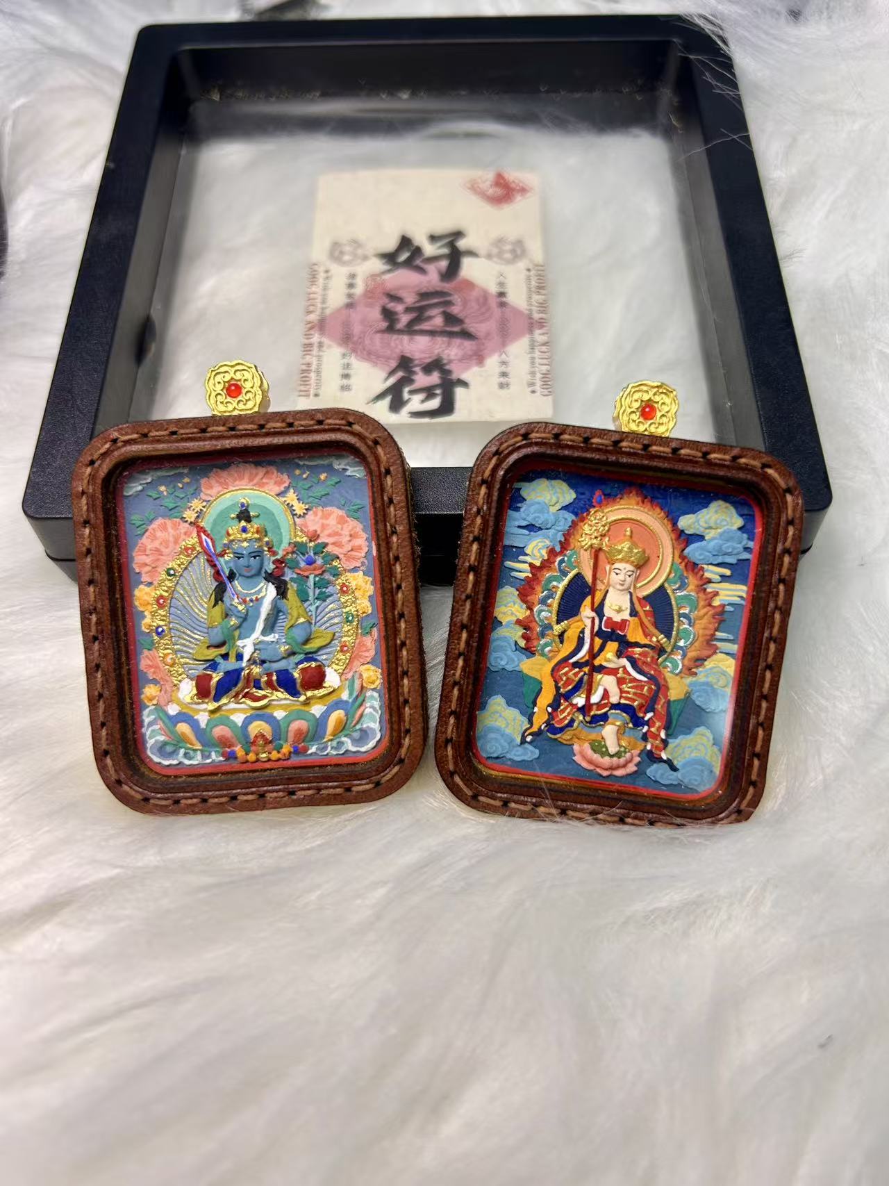 非遗藏传文化纯手绘唐卡擦擦