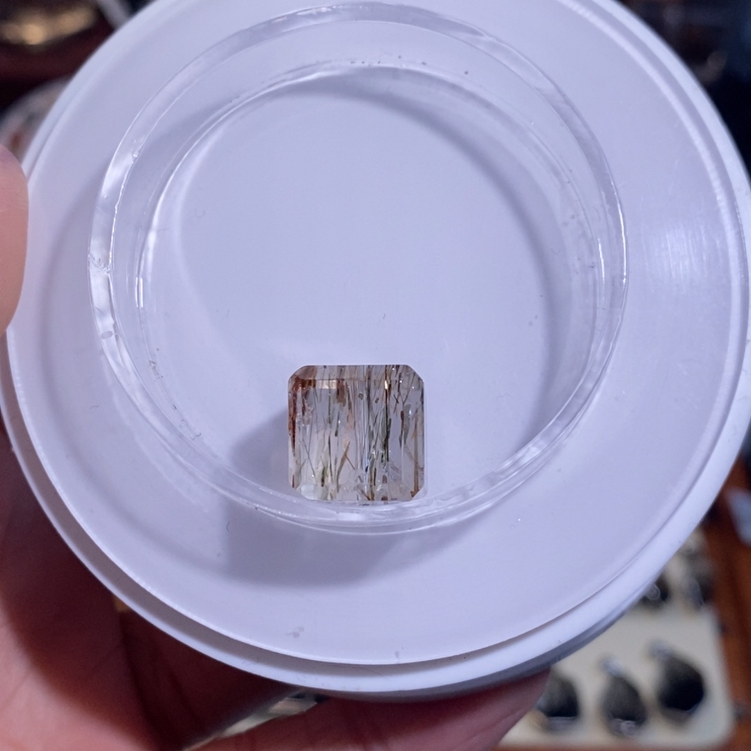 水晶未镶嵌手链黑金超方糖12mm全透体