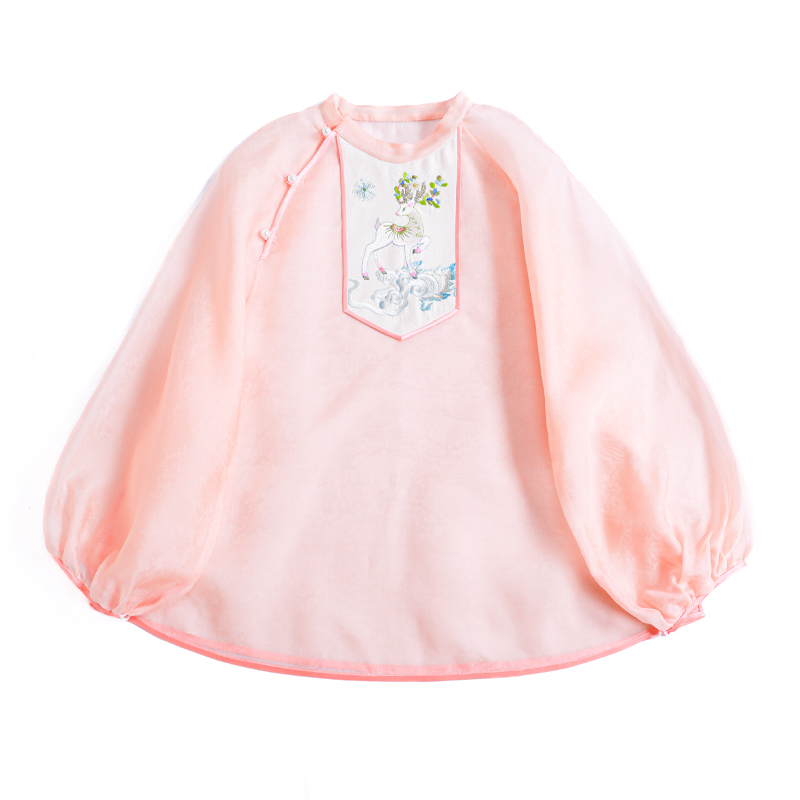 「茶烟透纱」乐锦坊复古国风原创日常百搭设计中式刺绣汉服女装上衣