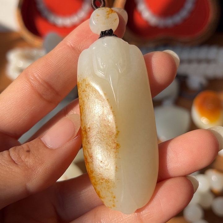 仙***&和田玉未镶嵌颈饰