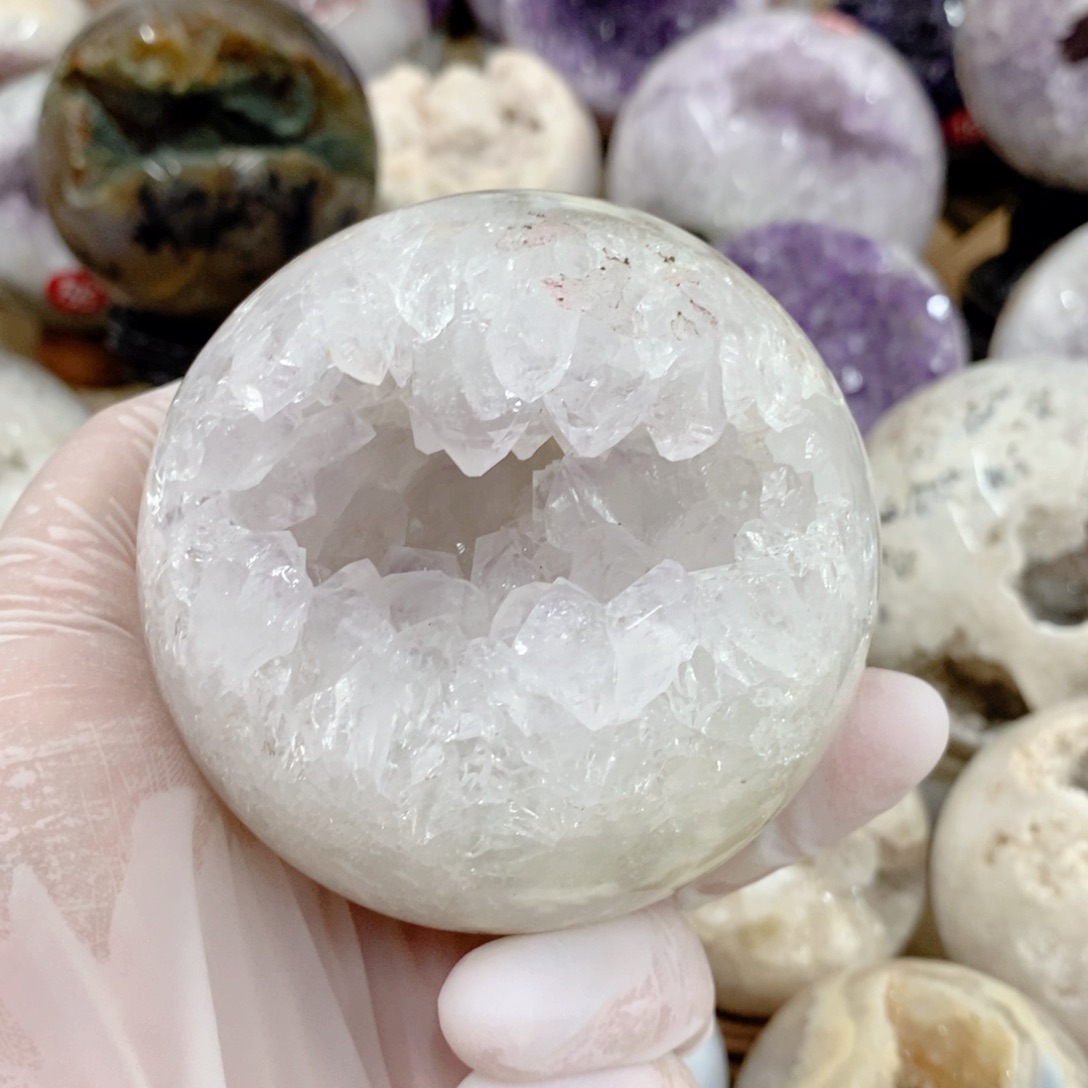 天然未镶嵌紫晶开口笑