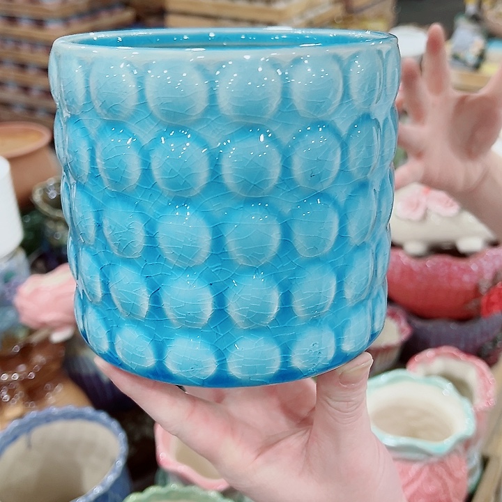 有孔，凑单福利满10元发货陶瓷多肉花盆！