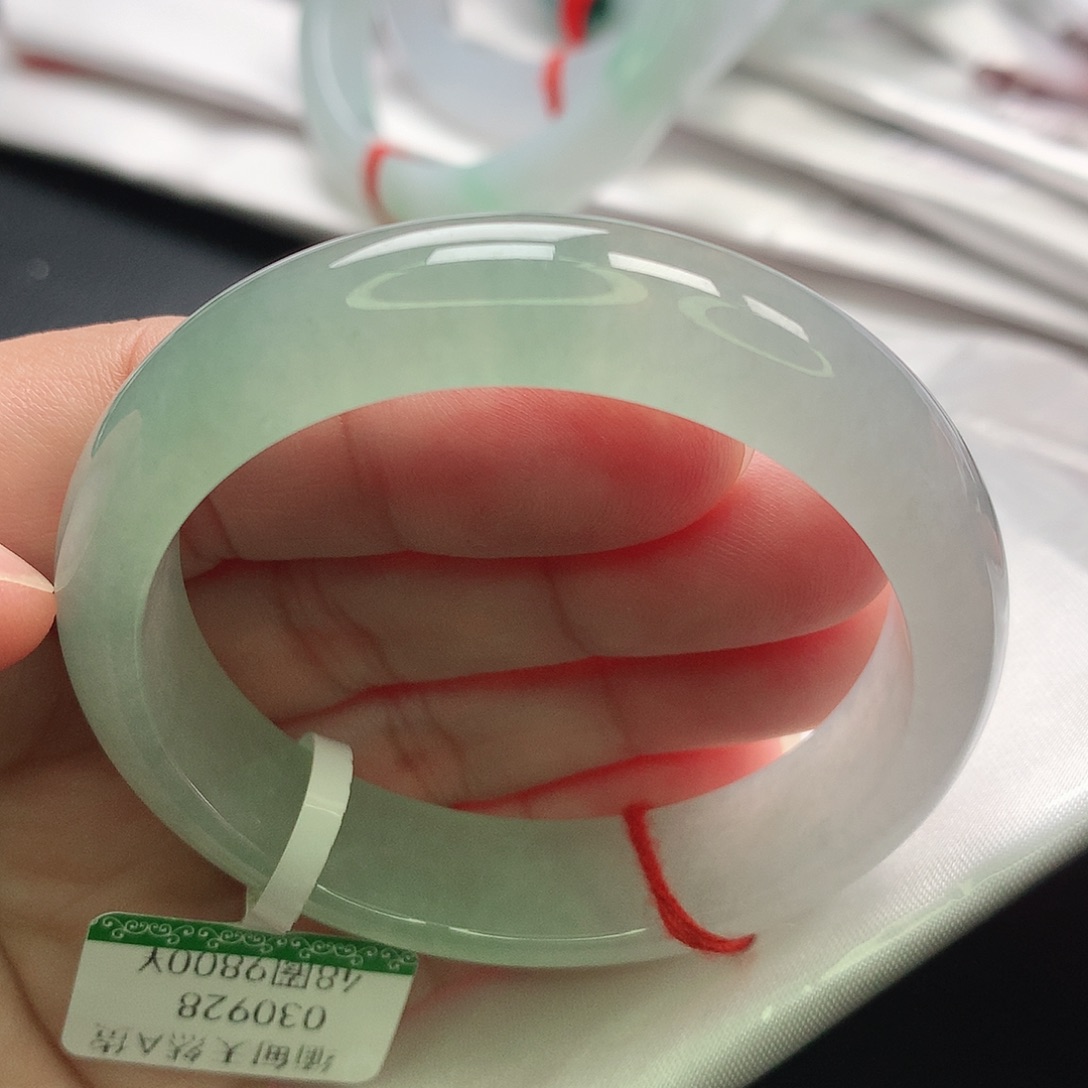 翡翠未镶嵌手镯缅甸48.49