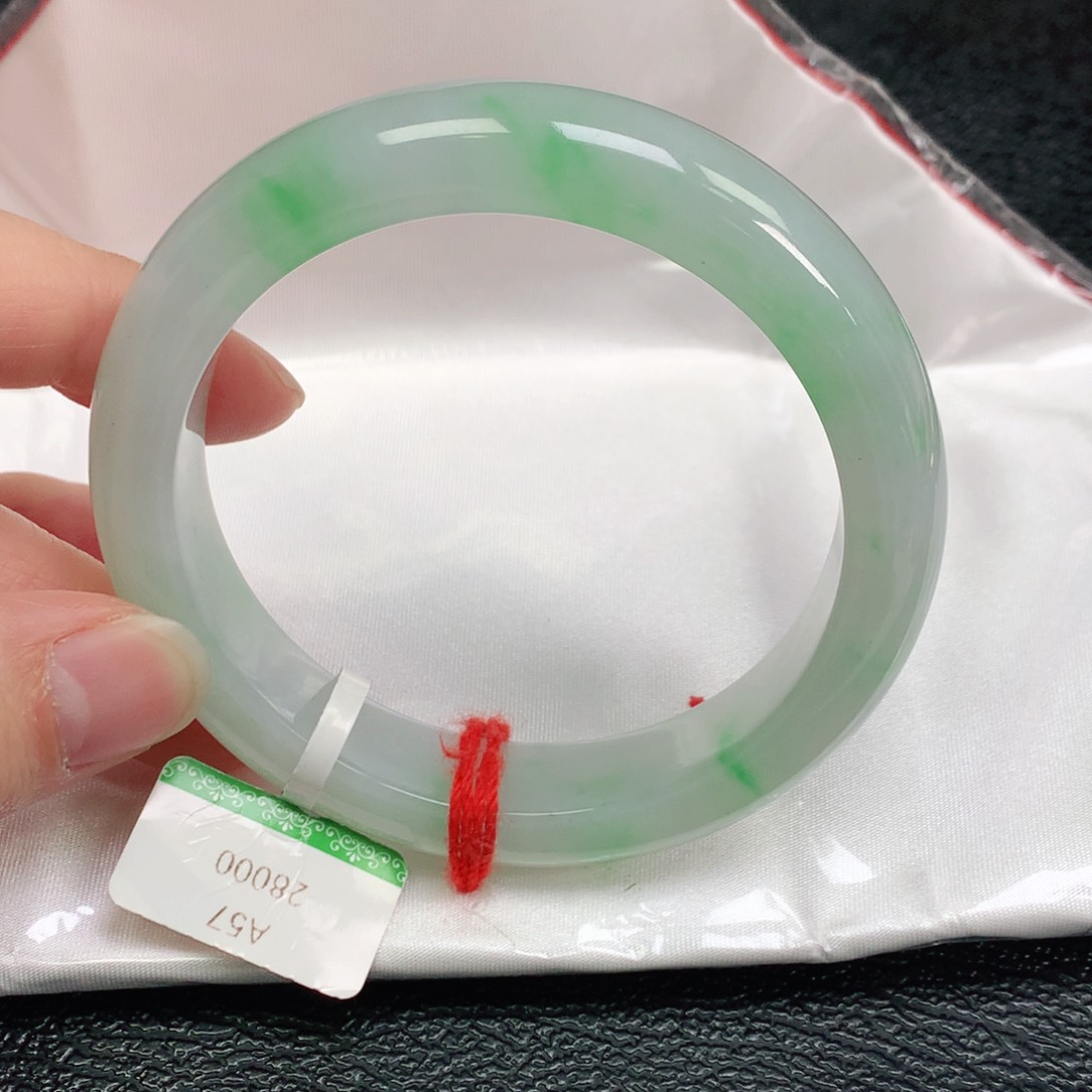 翡翠手镯未镶嵌电*58正